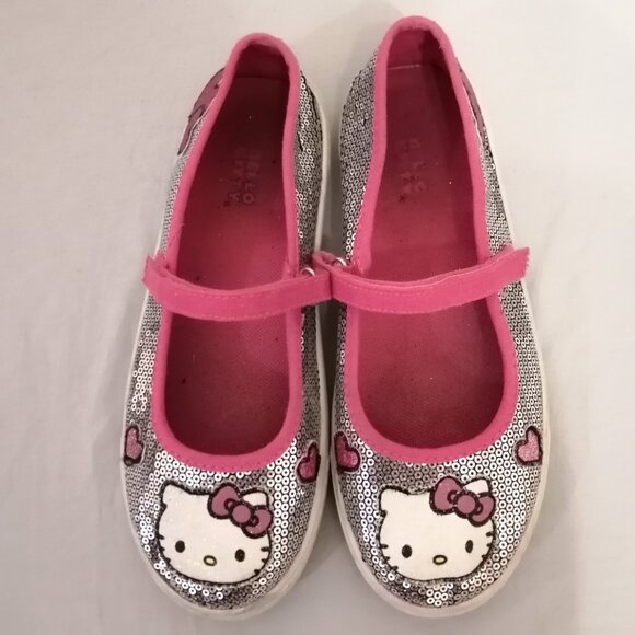 Hello Kitty Mary Jane Style Sneakers, Kids/Youth Size 4 - Picture 5 of 5